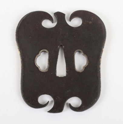 Japanese Iron Katana Gumbei Tsuba