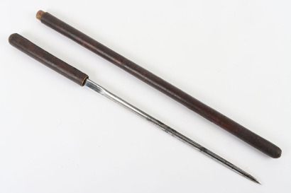 Scarce Combined Swagger Cane with Concealed Dagger