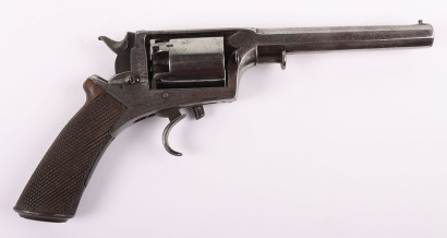 5 Shot 54 Bore Beaumont Adams Double Action Percussion Revolver,