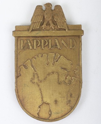WW2 German Veterans Post War Made Lappland Campaign Shield