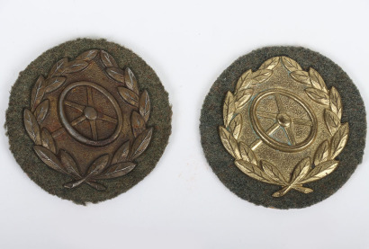 2x WW2 German Army / Waffen-SS Driver Badges