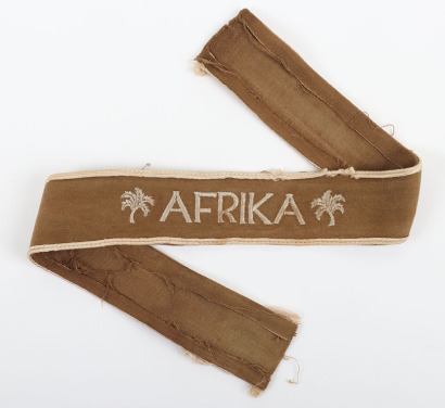 WW2 German Army Issue Afrika Campaign Cuff Title