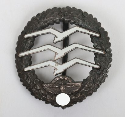 Third Reich NSFK Large Glider Pilots Badge