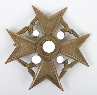 Third Reich Legion Condor Spanish Cross in Bronze Without swords