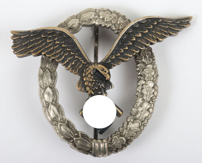 WW2 German Luftwaffe Pilot Qualification Badge by Berg & Nolte, L&uuml;denscheid