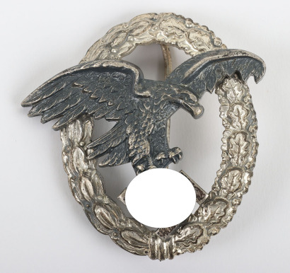 WW2 German Luftwaffe Observer Qualification Badge by F.W. Assmann & Sohn, L&uuml;denscheid