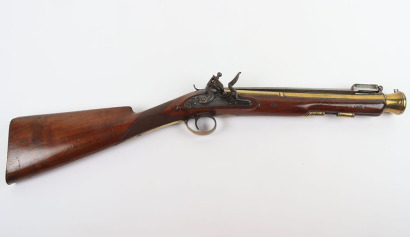 Brass Barrel Flintlock Blunderbuss Signed EGG, LONDON, c.1820