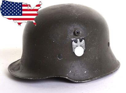 WW2 German Army Double Decal Aluminium Parade Helmet,
