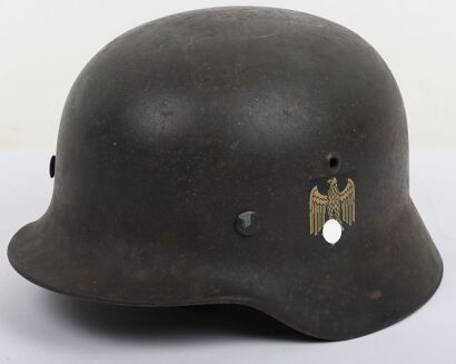 WW2 German Army M-35 Steel Combat Helmet,