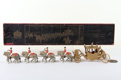 Britains very rare boxed set 1470, State Coach of England, Coronation of King Edward VIII, first version 1936