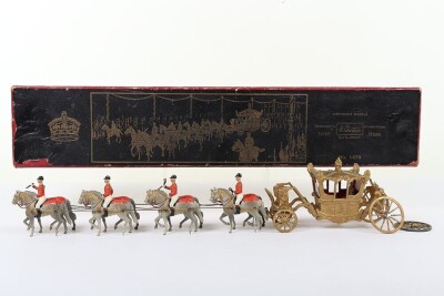 Britains very rare boxed set 1470, State Coach of England, Coronation of King Edward VIII, first version 1936