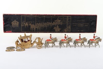 Britains very rare boxed set 1470, State Coach of England, Coronation of King Edward VIII, first version 1936 - 2