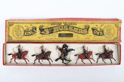 Britains boxed set 13, 3rd Hussars (The King&rsquo;s Own), second version with Officer, dated 12.2.1903 - 2