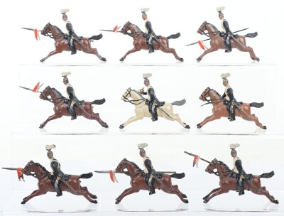 Rare early Britains set 10, 17th Lancers, first version Germanic figures 1893 - 2