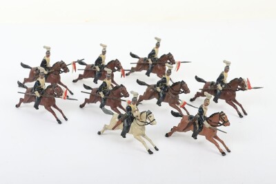 Rare early Britains set 10, 17th Lancers, first version Germanic figures 1893 - 3