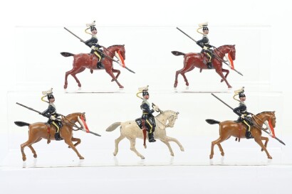 Rare Britains set 100, 21st Lancers in Full dress, first and second version 1903