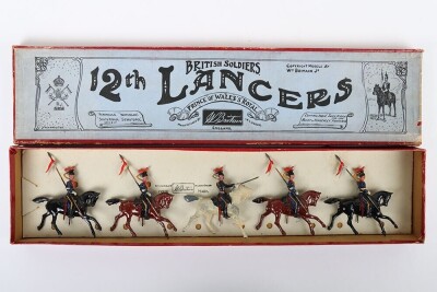 Britains boxed set 128, 12th Royal Lancers (Prince of Wales&rsquo;s), undated second version 1925 - 2