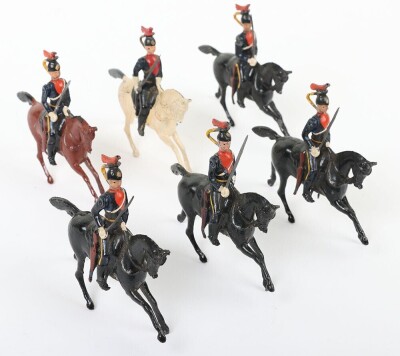Extremely rare Britains variation set 128, 12th Royal Lancers (Prince of Wales&rsquo;s) with swords, 1941