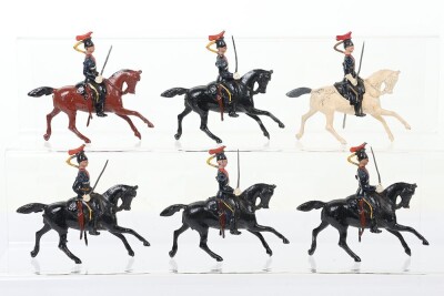 Extremely rare Britains variation set 128, 12th Royal Lancers (Prince of Wales&rsquo;s) with swords, 1941 - 2