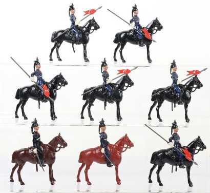 Britains second-grade 9th Lancers at the halt