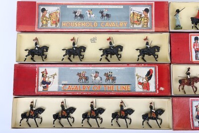 Johillco four boxed mounted cavalry, 1950s - 2
