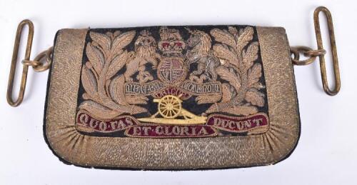 Victorian Royal Artillery Officers Full Dress Pouch