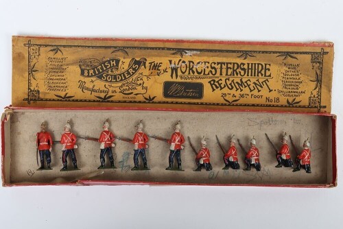 Britains boxed set 18, The Worcestershire Regiment, first version 1894