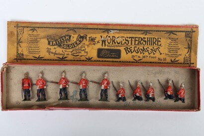 Britains boxed set 18, The Worcestershire Regiment, first version 1894
