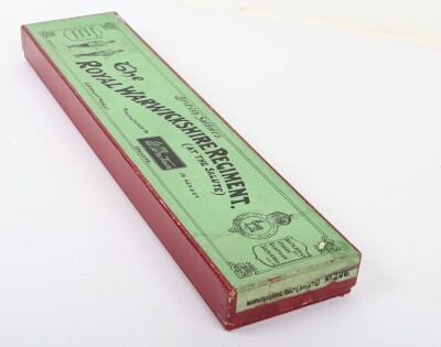 Britains boxed set 206, Warwickshire Regiment at the salute, second version at present 1937 - 4