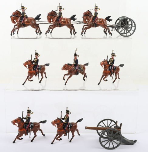 Britains set 39, Royal Horse Artilley Gun team in full dress, second version 1913