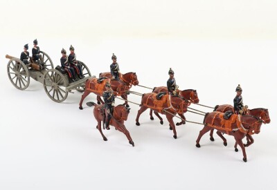 Britains set 144, Royal Field Artillery Gun team review Order, first version 1906 - 2