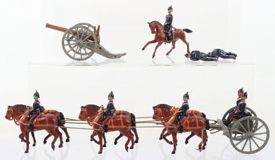 Britains set 144, Royal Field Artillery Gun team review Order, first version 1906 - 3