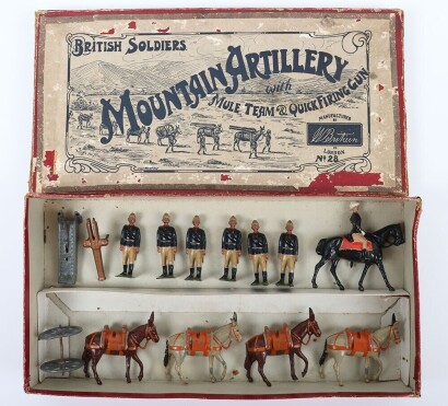 Britains boxed set 28, Mountain Artillery, second version 1910