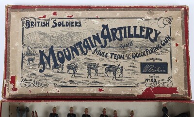 Britains boxed set 28, Mountain Artillery, second version 1910 - 2