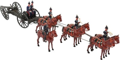 Britains rare set 317, Royal Field Artillery Gun team at the Halt with seated gunners, first version 1928