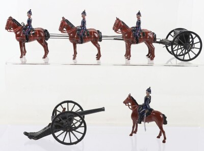 Britains rare set 317, Royal Field Artillery Gun team at the Halt, first version 1928 - 3