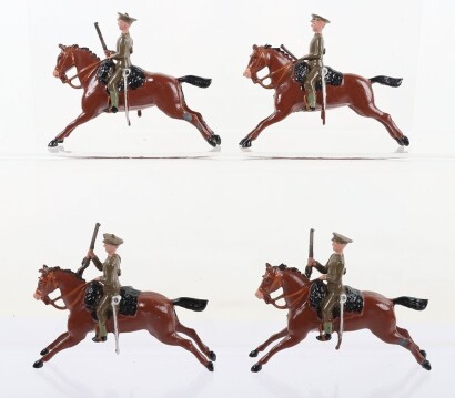 Britains four rare Royal Horse Artillery mounted gunners, 1946