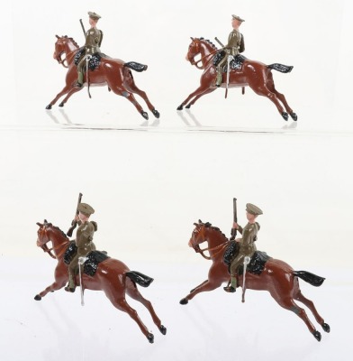 Britains four rare Royal Horse Artillery mounted gunners, 1946 - 3