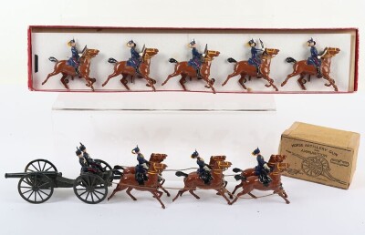 Crescent Toys rare boxed Royal Hussars Horse Artillery set, 1936 - 2