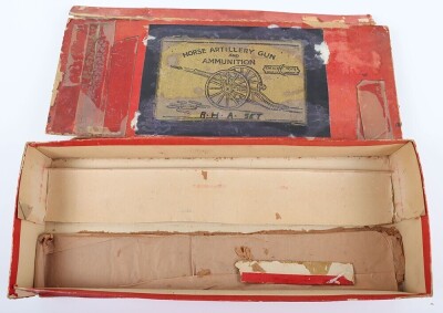 Crescent Toys rare boxed Royal Hussars Horse Artillery set, 1936 - 5