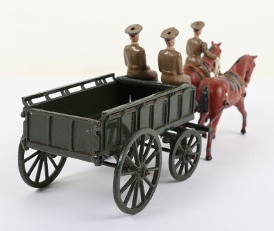Britains set 1460, Royal Army Service Corps Supply wagon, service dress peak caps, second version 1930s - 3