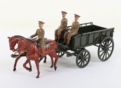 Britains set 1460, Royal Army Service Corps Supply wagon, service dress peak caps, second version 1930s - 4