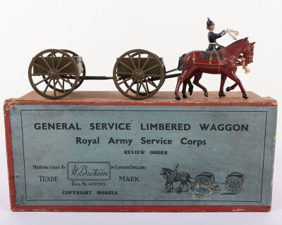 Britains boxed set 1329, Royal Army Service Corps G.S Limbered Waggon, review order, 1934 - 2