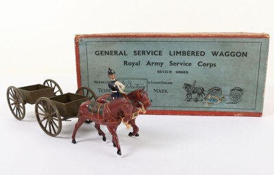 Britains boxed set 1329, Royal Army Service Corps G.S Limbered Waggon, review order, 1934 - 3