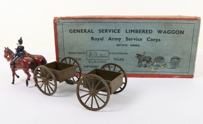 Britains boxed set 1329, Royal Army Service Corps G.S Limbered Waggon, review order, 1934 - 4