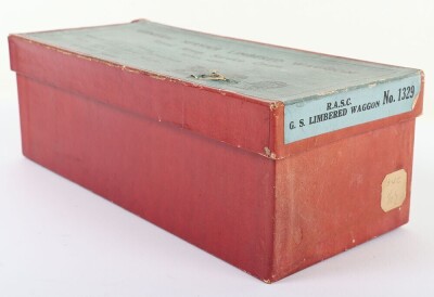 Britains boxed set 1329, Royal Army Service Corps G.S Limbered Waggon, review order, 1934 - 5