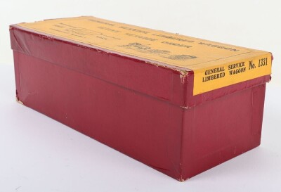 Britains boxed set 1331, General Service Limbered waggon, Active service dress, 1934 - 5