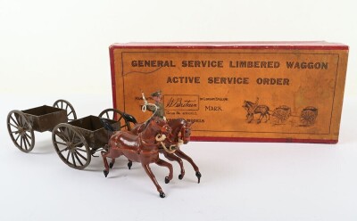 Britains boxed set 1331, General Service Limbered waggon, Active service dress, 1934 - 3