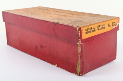 Britains boxed set 1331, General Service Limbered waggon, Active service dress, 1934 - 5