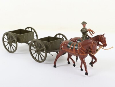 Britains rare set 1331, General Service Limbered waggon, Active service dress, 1940